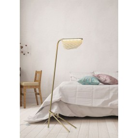 Piper Floor Lamp Golden Carbon Steel - Lifestyle