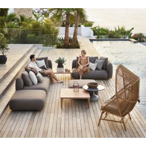 Cane-Line Capture 2-Seater Sofa Left Module Full Set VIew