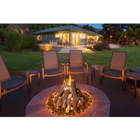 Grand Canyon Round Flat Stack - Logs Not Included - Lifestyle