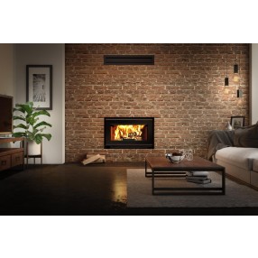 Valcourt Fireplace Mundo II Wood Burning Fireplace with Chimney - Lifestyle 