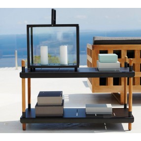 Cane-Line Frame Shelving System, Low 