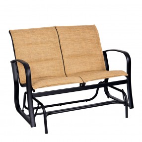 Woodard Fremont Padded Sling Gliding Love Seat
