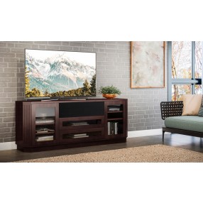 Furnitech 78" Transitional TV Console in a Wenge Finish - Lifestyle