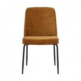 Sunpan Zeke Dining Chair Black - Bergen Marmalade - Set of Two - Front Angle