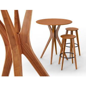 Greenington Mimosa 40" Bar Height Table - Carmelized