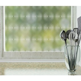 Odhams Press Radiant Frosted Non-Adhesive Decorative Window Film - Privacy Cling Film