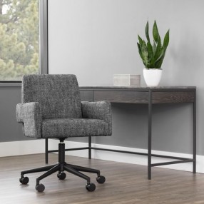 Sunpan Perry Office Chair - Nash Zebra - Lifestyle