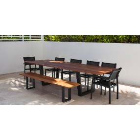 Source Furniture Contemporary U Style Dining Table Base Set View