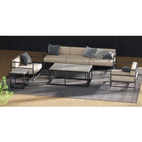 Source Furniture Delano Aluminum Sofa
