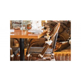 Source Furniture Paris Aluminum Stackable Dining Arm Chair