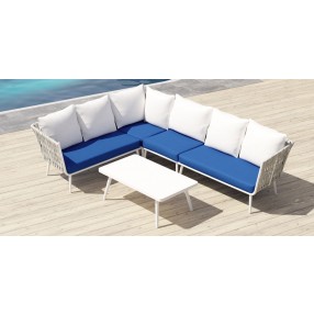 Source Furniture Aria 43" Rectangular Aluminum Frame Coffee Table
