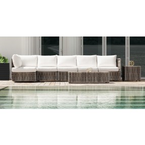 Source Furniture Scorpio Aluminum Left/Right Arm Loveseat