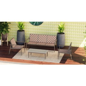 Source Furniture Danish Aluminum Square Dining Table