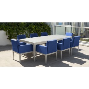 Source Furniture South Beach Rectangular Dining Table 96" Set