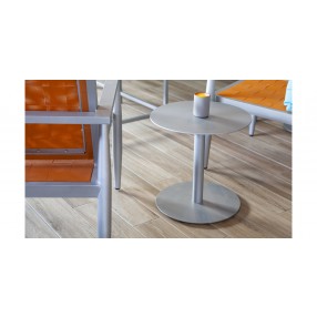 Source Furniture Tides Aluminum 18'' Wide Round End Table