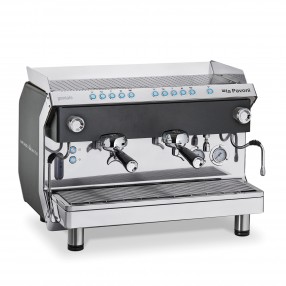 La Pavoni Geniale 13 Liter Programmable + LCD Two Group Volumetric - Black Front