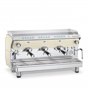 La Pavoni Geniale 21 Liter Programmable + LCD Three Group Volumetric- White Front