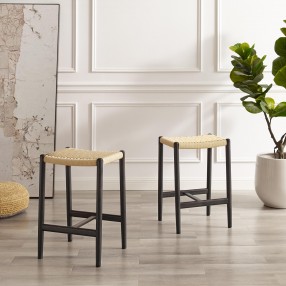 Greenington Leif Counter Height Stool In Caviar - Lifestyle