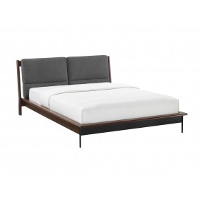 Greenington Park Avenue Cal King Platform Bed with Fabric - Ruby - Angled