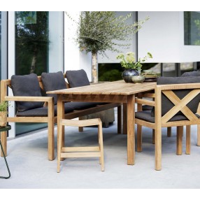 Cane-Line Grace Dining Table, 95" x 39", Incl. Teak Table 