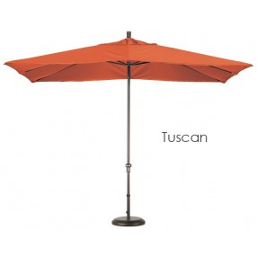 California Umbrella 11'X8' Rectangular Aluminum Market Umbrella Bronze - Sunbrella