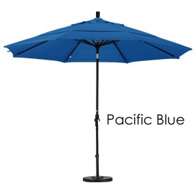 California Umbrella 11' Aluminum Market Umbrella Collar Tilt Matted White - Olefin