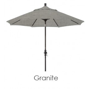 California Umbrella 9' Aluminum Market Umbrella Collar Tilt - Bronze - Sunbrella