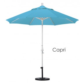 California Umbrella 9' Aluminum Market Umbrella Collar Tilt - Sand - Pacifica
