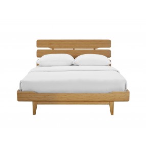 Greenington Currant California King Platform Bed Caramelized - Front Angle