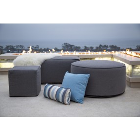 Sunset West 42" Round Coffee Table/Ottoman in Heritage Granite