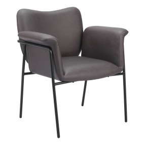 Heritage Accent Chair Brown- Front view 1