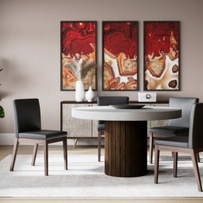 Sunpan Duomo Dining Table in 51.5" - Lifestyle