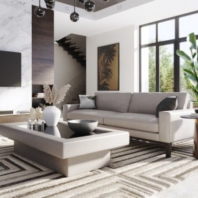 Sunpan Lamont End Table - Lifestyle