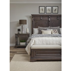Hickory Creek Queen Panel Bed- Lifestyle 1