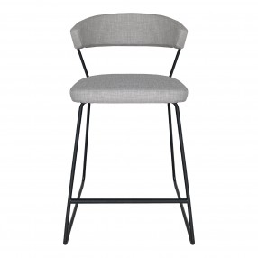 oe's Home Collection ADRIA COUNTER STOOL GREY - Front Angle