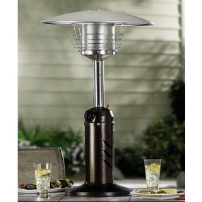 AZ Patio Heaters Table Top Patio Heater in Hammered Bronze - Lifestyle