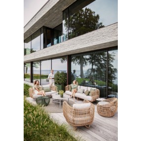 Cane-Line Nest Footstool, Small,  outdoor view