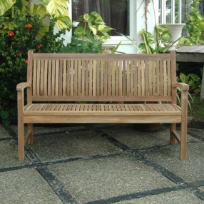 Anderson Teak Sahara Bench - Outdoor Front