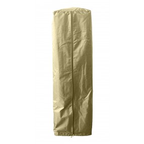 AZ Patio Heaters Table Top Glass Tube Patio Heater Cover in Tan - Front Angle