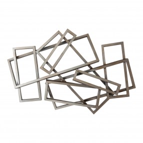 Moe's Home Collection Metal Rectangles Wall Decor - Front Angle
