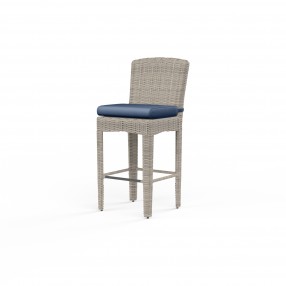 Manhattan Barstool in Spectrum Indigo w/ Self Welt - Front Side Angle