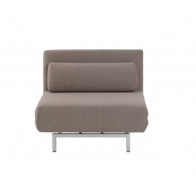 J&M Furniture Premium Chair Bed LK06-1 in Beige Fabric
