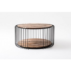 Nova Solo Barca Round Coffee Table 80cm - Front Angle