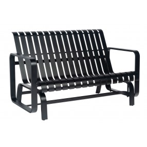 Woodard Colfax Love Seat Glider