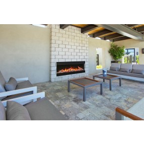 Remii 50" 3 Sided Electric Fireplace - Lifestyle