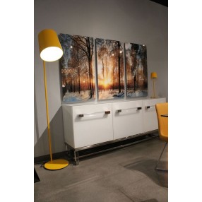 Dante Floor Lamp Yellow Carbon Steel - Lifestyle