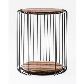 Nova Solo Barca Round Side Table - Front Angle