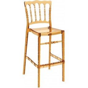 Opera Polycarbonate Barstool Transparent Amber