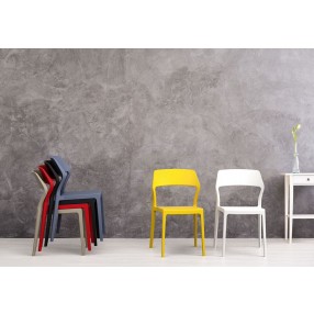 Snow Dining Chair - Color Variations Stacked