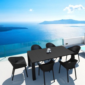 Compamia Sky 7-Piece Extendable Dining Set - Black